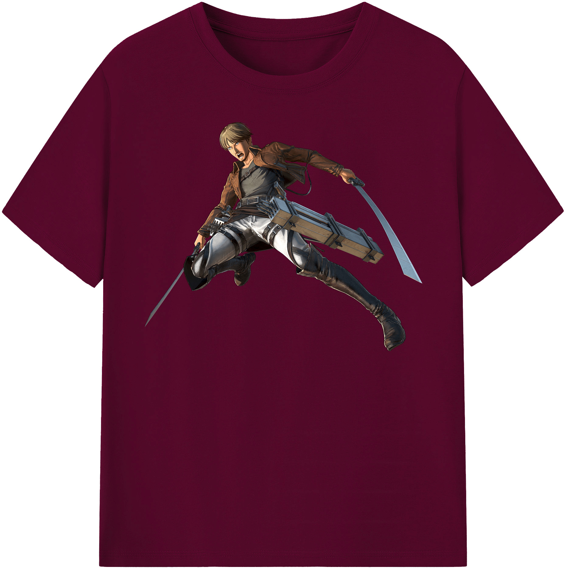 （画像用） 進撃の巨人 Attack on Titan レディースカジュアルプリントTシャツ（綿100％）